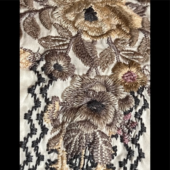 JOHNNY WAS Size S Cream Marushka Trapeze Blouse - Picture 5 of 9